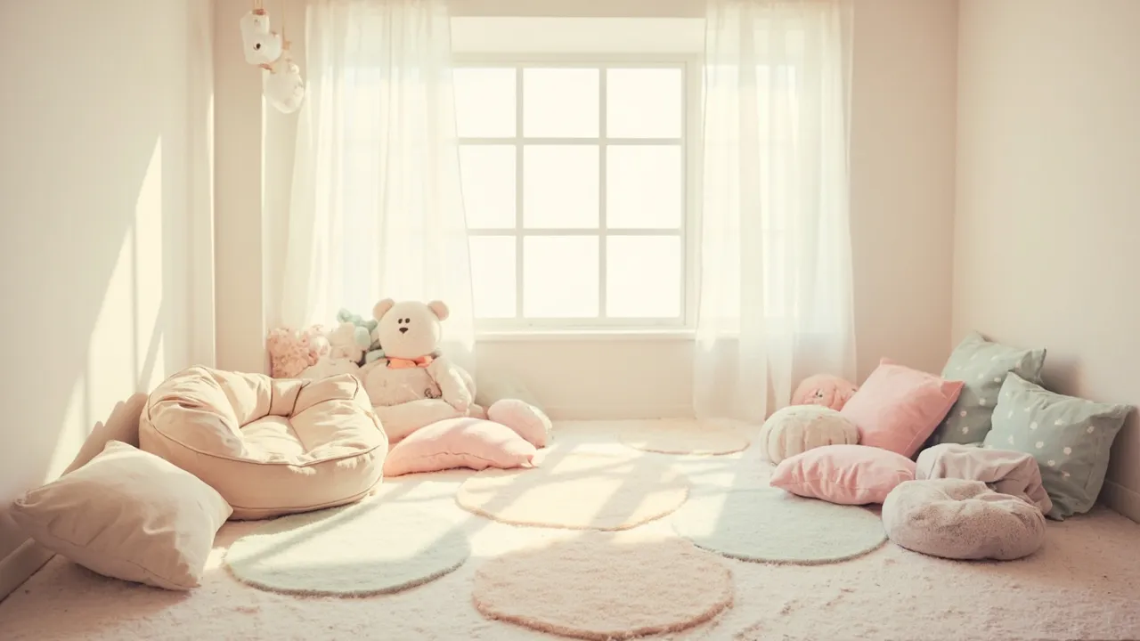 Heller Kursraum mit weichen Matten und Tageslicht für Babymassage